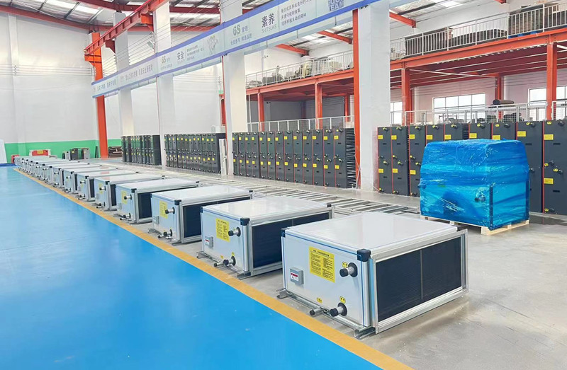 吊頂式空調(diào)機(jī)組生產(chǎn)場(chǎng)景